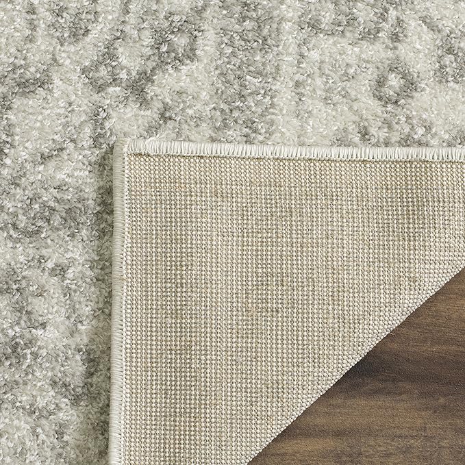 SAFAVIEH Adirondack Collection Accent Rug - 2'6" x 4', Ivory & Silver, Distressed Vintage Floral Design, Non-Shedding & Easy to Clean, Ideal for Front Door, Kitchen, Entryway, Foyer (ADR109C)