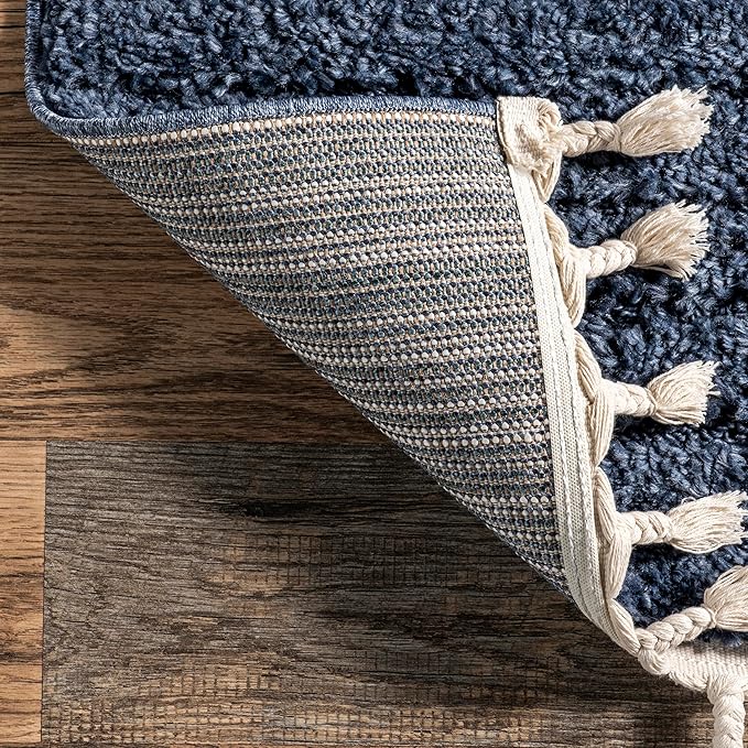 nuLOOM Risette Blue, 12' x 15', Geometric, Soft and Textured, High Traffic, Stain Resistant, Easy Clean, Durable Area Rug for Bedroom, Living Room, Dining Space, Den, Foyer, Entryway