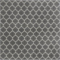 Unique Loom Outdoor Trellis Collection Area Rug - Trellis (Square 13' 0" x 13' 0", Black/ Ivory)