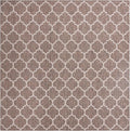 Unique Loom Outdoor Trellis Collection Area Rug - Trellis (Square 13' 0" x 13' 0", Brown/ Ivory)