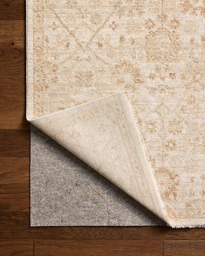 Loloi Chris Loves Julia Palma Collection PLM-04 Natural/Spice 2'-3" x 3'-10" Accent Rug Vintage Style Boho Living Room Bedroom Carpet