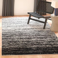 SAFAVIEH Area Rug 3x5 - Adirondack Collection - Silver & Black, Modern Ombre Design, Non Shedding & Easy to Clean, Ideal for Living Room, Bedroom, Office, Dining Space (ADR113A)