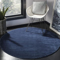 SAFAVIEH Vision Collection Area Rug - 11' Round, Navy, Modern Ombre Design, Non-Shedding & Easy to Clean, Ideal for Living Room, Bedroom, Dining Space (VSN606N)
