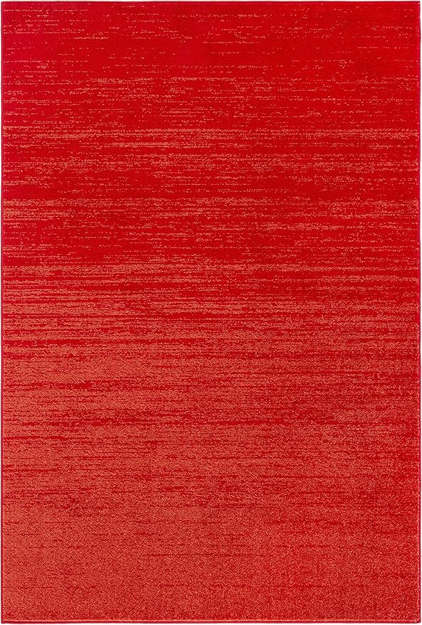 SAFAVIEH Adirondack Collection Area Rug - 5'5" x 7'7", Red & Grey, Modern Ombre Design, Non Shedding & Easy to Clean, Ideal for Living Room, Bedroom, Office, Dining Space (ADR113Q)