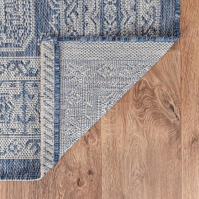 Keen Home Design Terrace Outdoor Area Rug - 10x14 Washable Indoor/Outdoor Rug for Patio, Kitchen, Balcony, Beach, Garden, Deck and Porch, Size: 10'x14'