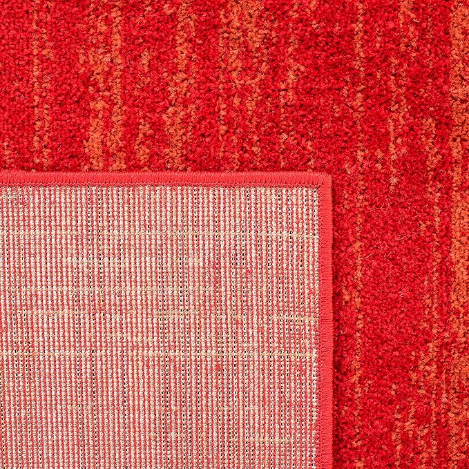 SAFAVIEH Adirondack Collection Area Rug - 5'5" x 7'7", Red & Grey, Modern Ombre Design, Non Shedding & Easy to Clean, Ideal for Living Room, Bedroom, Office, Dining Space (ADR113Q)