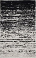SAFAVIEH Adirondack Collection Accent Rug - 2'6" x 4', Silver & Black, Modern Ombre Design, Non Shedding & Easy to Clean, Ideal for Front Door, Kitchen, Entryway, Accent Space (ADR113A)