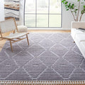 SAFAVIEH Marrakesh Collection Area Rug - 10' x 14', Grey, Bohemian Design, Ideal for High Traffic Areas in Living Room, Bedroom & Dining Room (MRK517F-10)
