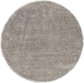 SAFAVIEH Milan Shag Collection 11' Round Grey SG180 Solid Non-Shedding Living Room Bedroom Dining Room Entryway Plush 2-inch Thick Area Rug
