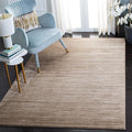 SAFAVIEH Vision Collection Area Rug - 3' Square, Light Brown, Modern Ombre Design, Non-Shedding & Easy to Clean, Ideal for Foyer, Entryway, Bedroom, Accent Space (VSN606C)
