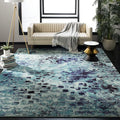 SAFAVIEH Monaco Collection Area Rug - 8' x 11', Light Blue & Multi, Boho Chic Abstract Watercolor Design, Non-Shedding & Easy Care, Ideal for High Traffic Areas in Living Room, Bedroom (MNC225J)