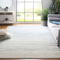 SAFAVIEH Adirondack Collection Area Rug - 12' Square, Slate & Cream, Modern Ombre Design, Non Shedding & Easy to Clean, Ideal for Living Room, Bedroom, Office, Dining Space (ADR113T)