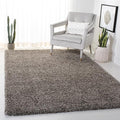 SAFAVIEH Milan Shag Collection Area Rug - 5'1" x 8', Grey, Solid Design, Non-Shedding & Easy Care, 2-inch Thick Ideal for High Traffic Areas in Living Room, Bedroom (SG180-8080)