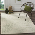 SAFAVIEH Area Rug 6x8 - Adirondack Collection - Ivory & Sage, Distressed Vintage Floral Design, Non-Shedding & Easy to Clean, Ideal for Living Room, Bedroom, Dining Space (ADR109V)