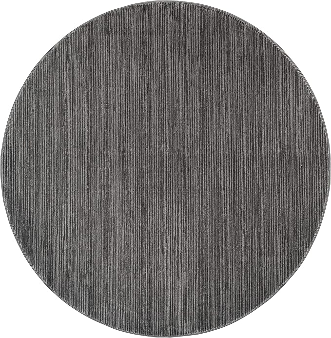 SAFAVIEH Vision Collection Area Rug - 10' Round, Grey, Modern Ombre Design, Non-Shedding & Easy to Clean, Ideal for Living Room, Bedroom, Dining Space (VSN606D)
