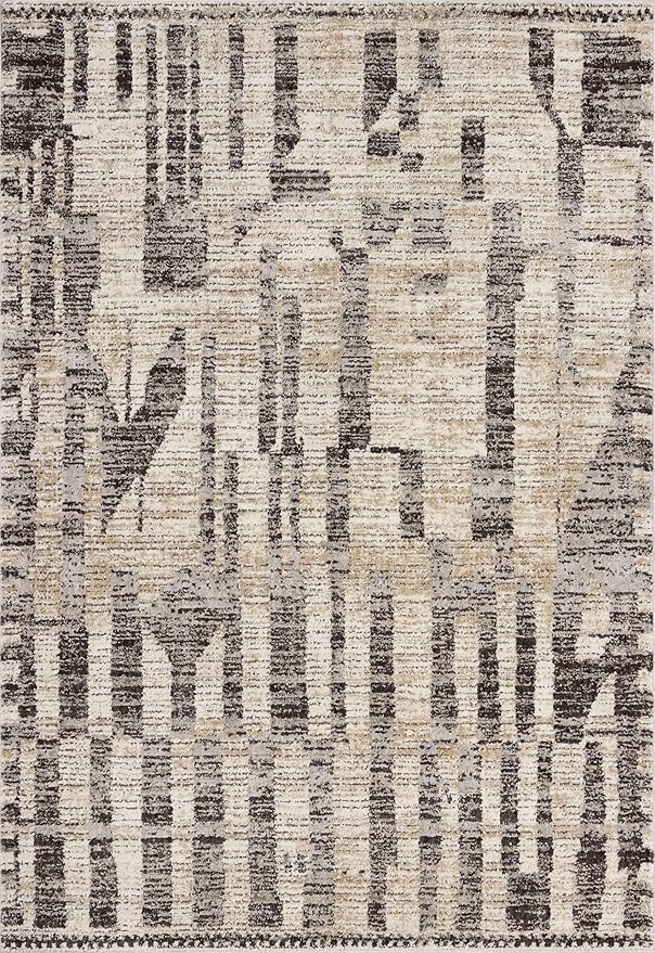 Loloi Jeremiah Brent Bleecker Collection BLE-03 Beige/Stone 4'-0" x 6'-0" Accent Rug