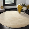 SAFAVIEH Adirondack Collection Area Rug - 10' Round, Champagne & Cream, Modern Ombre Design, Non Shedding & Easy to Clean, Ideal for Living Room, Bedroom, Office, Dining Space (ADR113W)