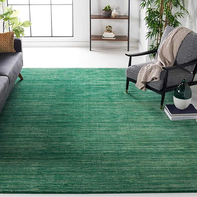 SAFAVIEH Area Rug 10x14 - Vision Collection - Large - Dark Green, Modern Ombre Design, Non-Shedding & Easy to Clean, Ideal for Living Room, Bedroom, Dining Space (VSN606Y)