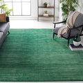 SAFAVIEH Vision Collection Area Rug - 10' Square, Dark Green, Modern Ombre Design, Non-Shedding & Easy to Clean, Ideal for Living Room, Bedroom, Dining Space (VSN606Y)