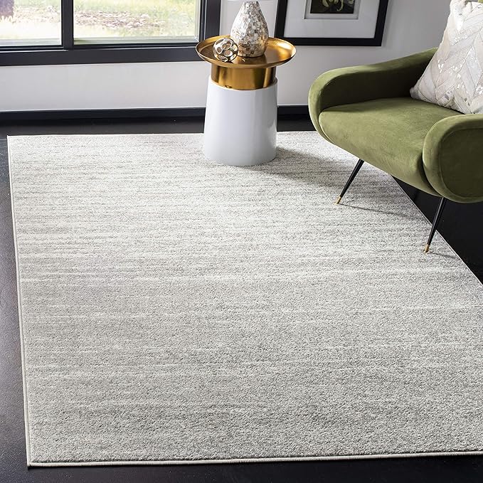 SAFAVIEH Area Rug 3x5 - Adirondack Collection - Light Grey & Grey, Modern Ombre Design, Non Shedding & Easy to Clean, Ideal for Living Room, Bedroom, Office, Dining Space (ADR113C)