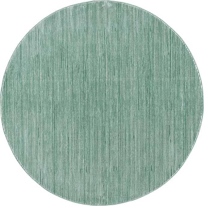 SAFAVIEH Vision Collection Area Rug - 5' Round, Light Green, Modern Ombre Design, Non-Shedding & Easy to Clean, Ideal for Living Room, Bedroom, Dining Space (VSN606X)