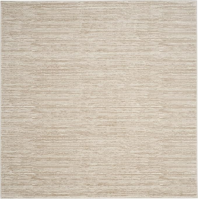 SAFAVIEH Vision Collection Area Rug - 12' Square, Cream, Modern Ombre Design, Non-Shedding & Easy to Clean, Ideal for Living Room, Bedroom, Dining Space (VSN606F)