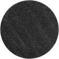 SAFAVIEH Milan Shag Collection 3' Round Dark Grey SG180 Solid Non-Shedding Living Room Bedroom Dining Room Entryway Plush 2-inch Thick Area Rug