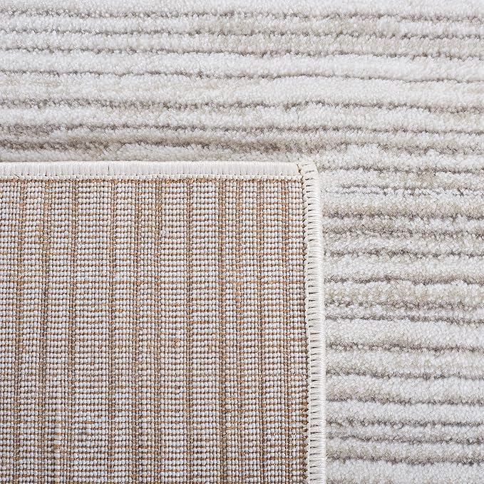 SAFAVIEH Area Rug 8x10 - Vision Collection - Large - Ivory & Grey, Modern Ombre Design, Non-Shedding & Easy to Clean, Ideal for Living Room, Bedroom, Dining Space (VSN606K)