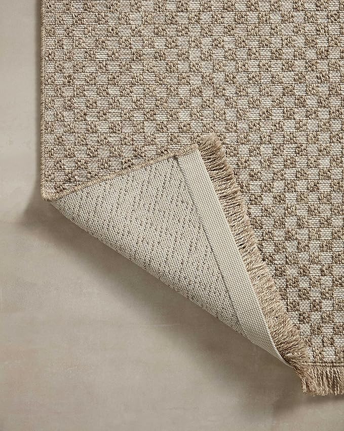 Loloi Dawn Collection Indoor/Outdoor DAW-02 Tan 8'-10" x 12'-2" Area Rug