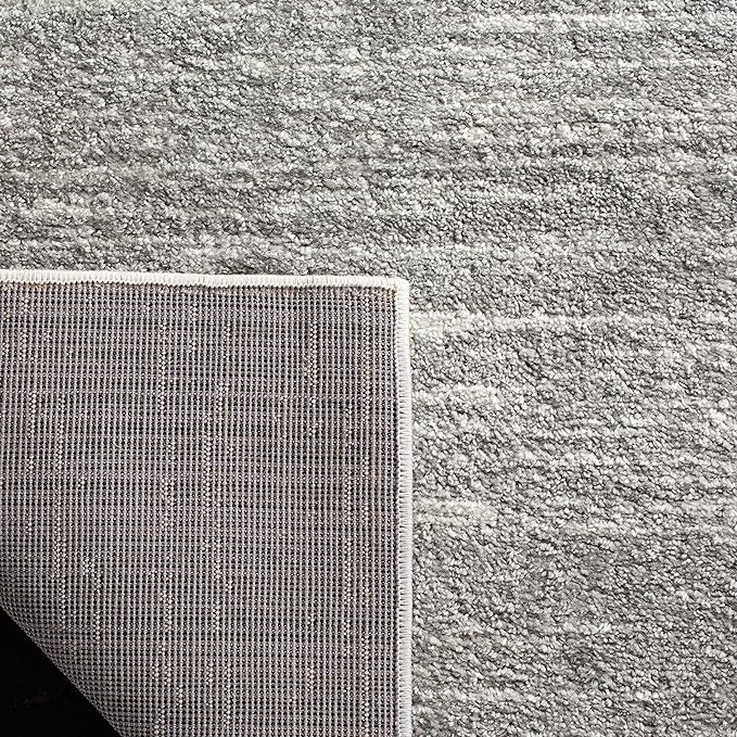 SAFAVIEH Adirondack Collection Area Rug - 12' Square, Ivory & Silver, Modern Ombre Design, Non Shedding & Easy to Clean, Ideal for Living Room, Bedroom, Office, Dining Space (ADR113B)