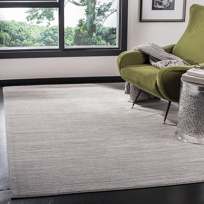 SAFAVIEH Area Rug 6x9 - Vision Collection - Silver, Modern Ombre Design, Non-Shedding & Easy to Clean, Ideal for Living Room, Bedroom, Dining Space (VSN606G)