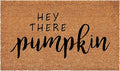 Calloway Mills Hey There Pumpkin Doormat (Tan/Black, 17" x 29")