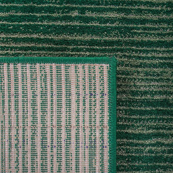 SAFAVIEH Vision Collection Runner Rug - 2'2" x 10', Dark Green, Modern Ombre Design, Non-Shedding & Easy to Clean, Ideal for Foyer, Hallway, Bedroom (VSN606Y)