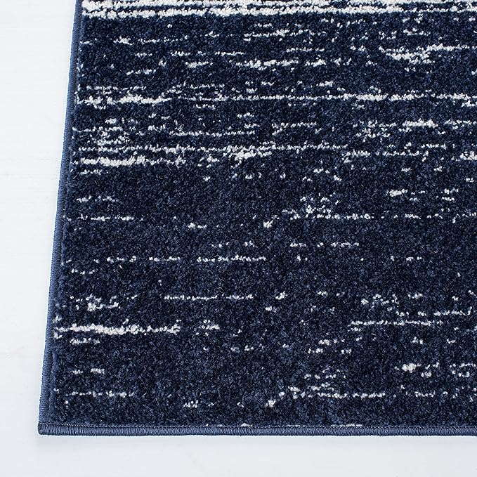 SAFAVIEH Area Rug 10x14 - Adirondack Collection - Large - Navy & Ivory, Modern Ombre Design, Non Shedding & Easy to Clean, Ideal for Living Room, Bedroom, Office, Dining Space (ADR113N)