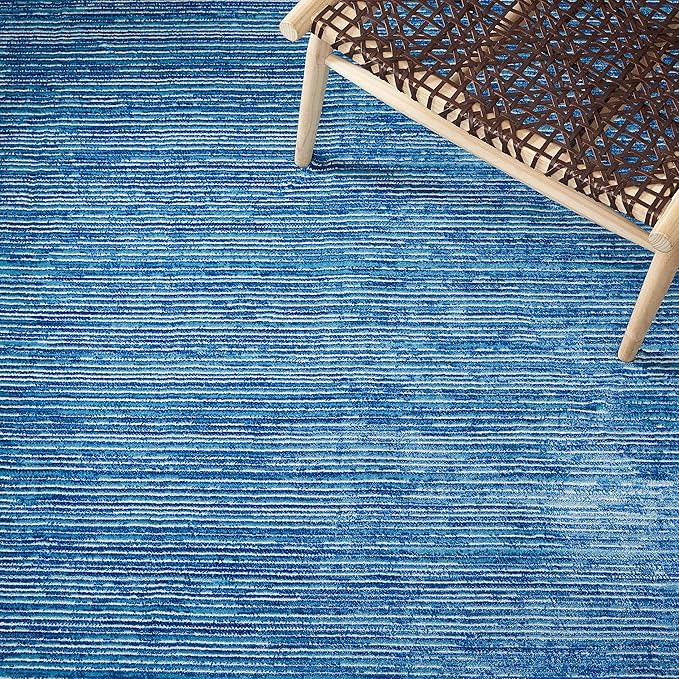 SAFAVIEH Area Rug 8x10 - Vision Collection - Large - Blue, Modern Ombre Design, Non-Shedding & Easy to Clean, Ideal for Living Room, Bedroom, Dining Space (VSN606M)