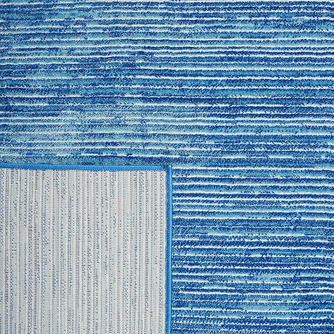 SAFAVIEH Vision Collection Runner Rug - 2'2" x 12', Blue, Modern Ombre Design, Non-Shedding & Easy to Clean, Ideal for Foyer, Hallway, Bedroom (VSN606M)